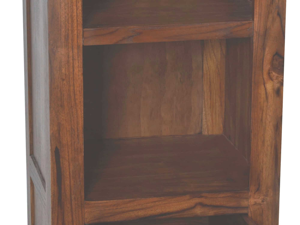 Hochschrank Bhatang Modern Massivholz Teak Braun