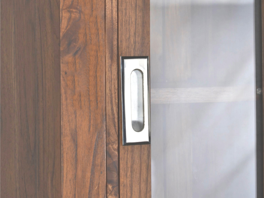 Hochschrank Bhatang Modern Massivholz Teak Braun