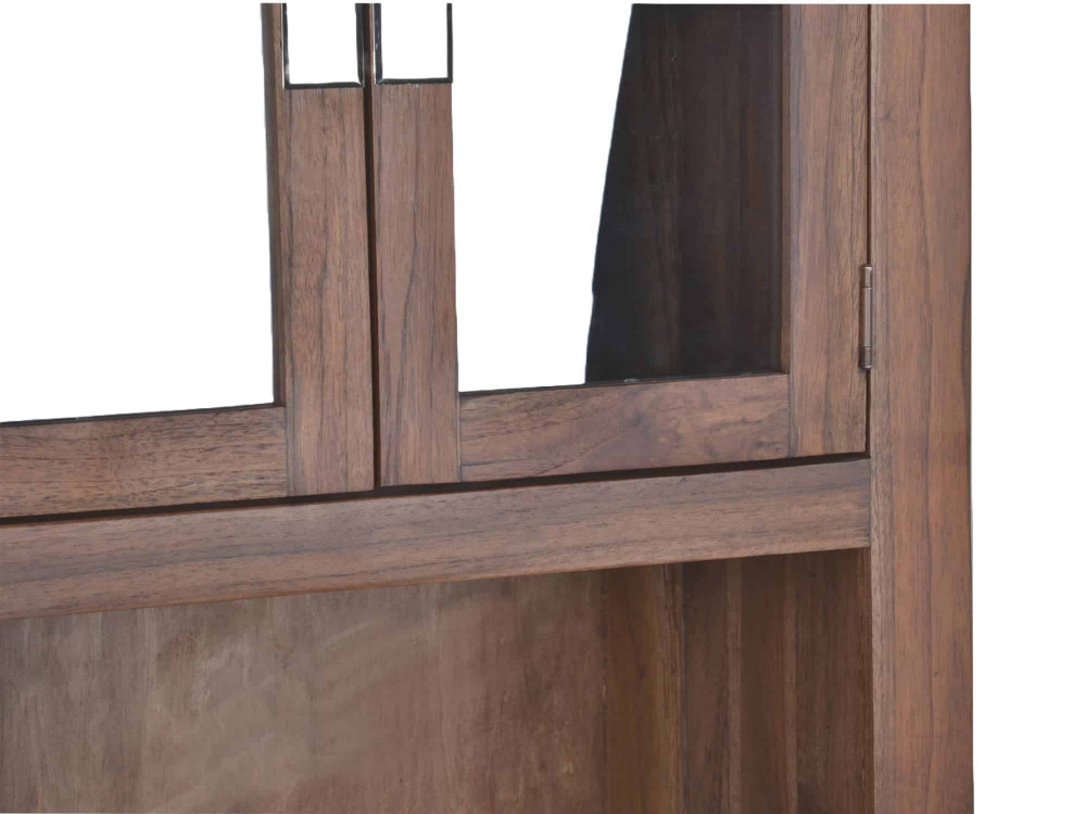 Hochschrank Bhatang Modern Teak Braun