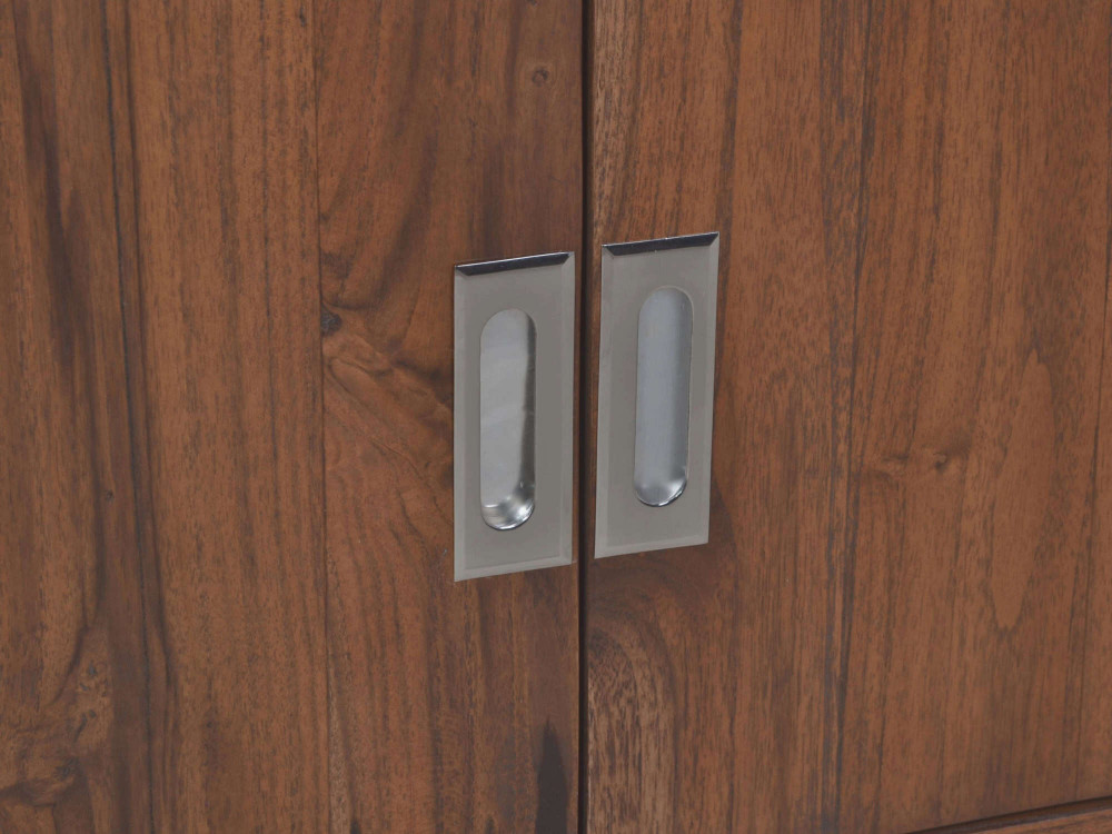 Hochschrank Bhatang Modern Teak Braun