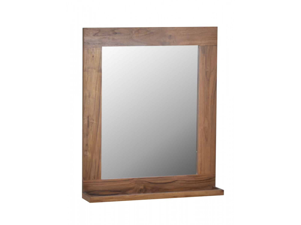 Spiegel Bhatang Modern Teak Braun