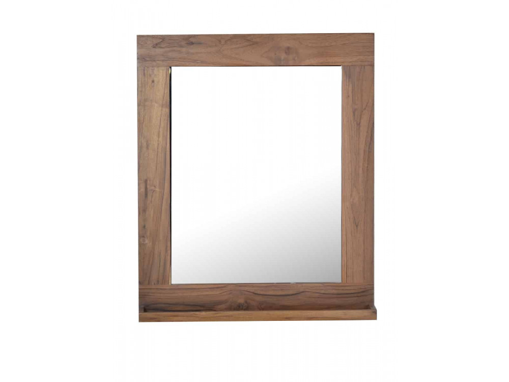 Spiegel Bhatang Modern Teak Braun