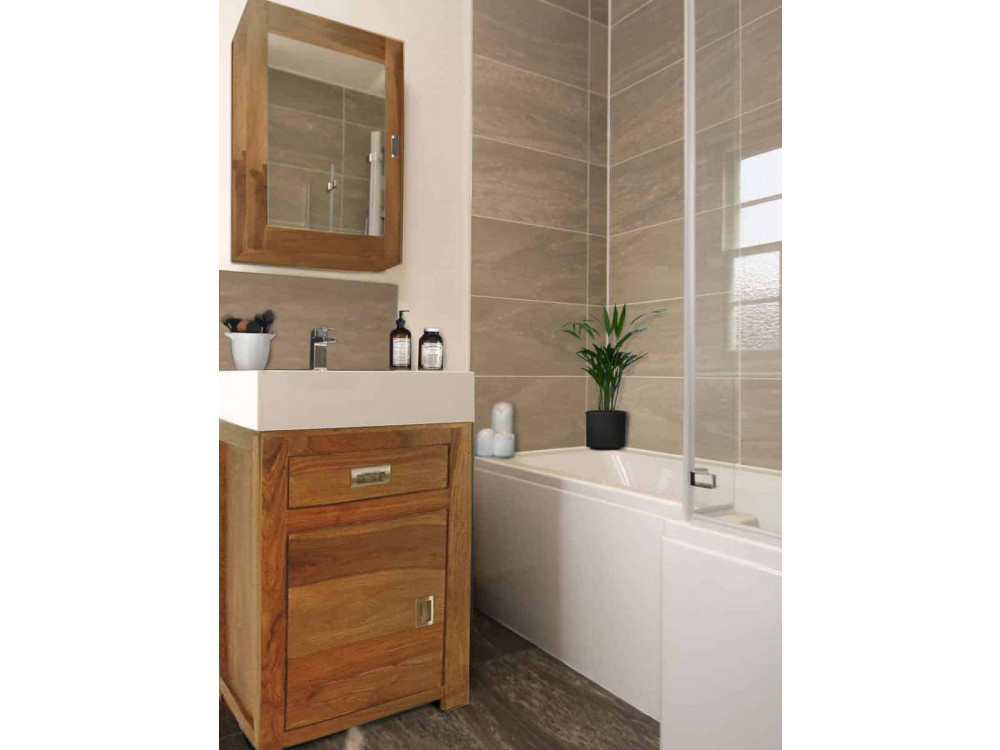 Unterschrank Bhatang Modern Teak Braun