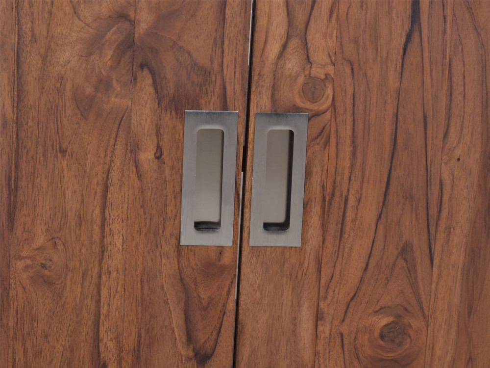 Waschbeckenunterschrank Bhatang Modern Teak Braun