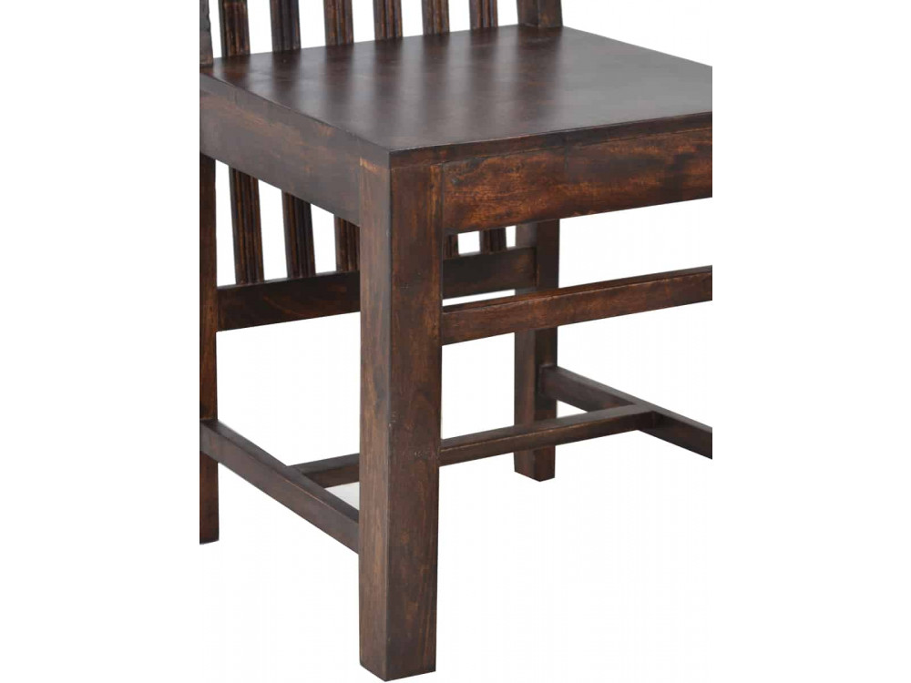 Esszimmerstuhl Colombo Kolonialstil Massivholz Akazie Walnuss