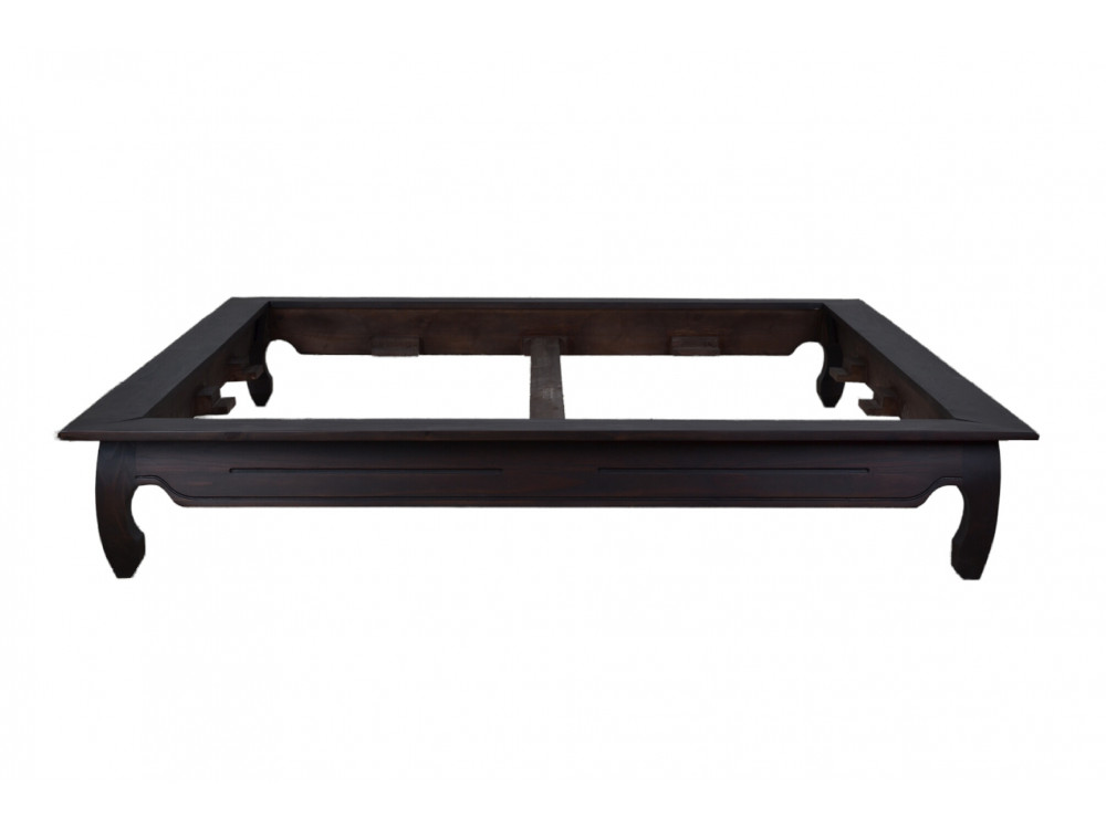 Bett Colombo Kolonialstil Massivholz Pinie Walnuss