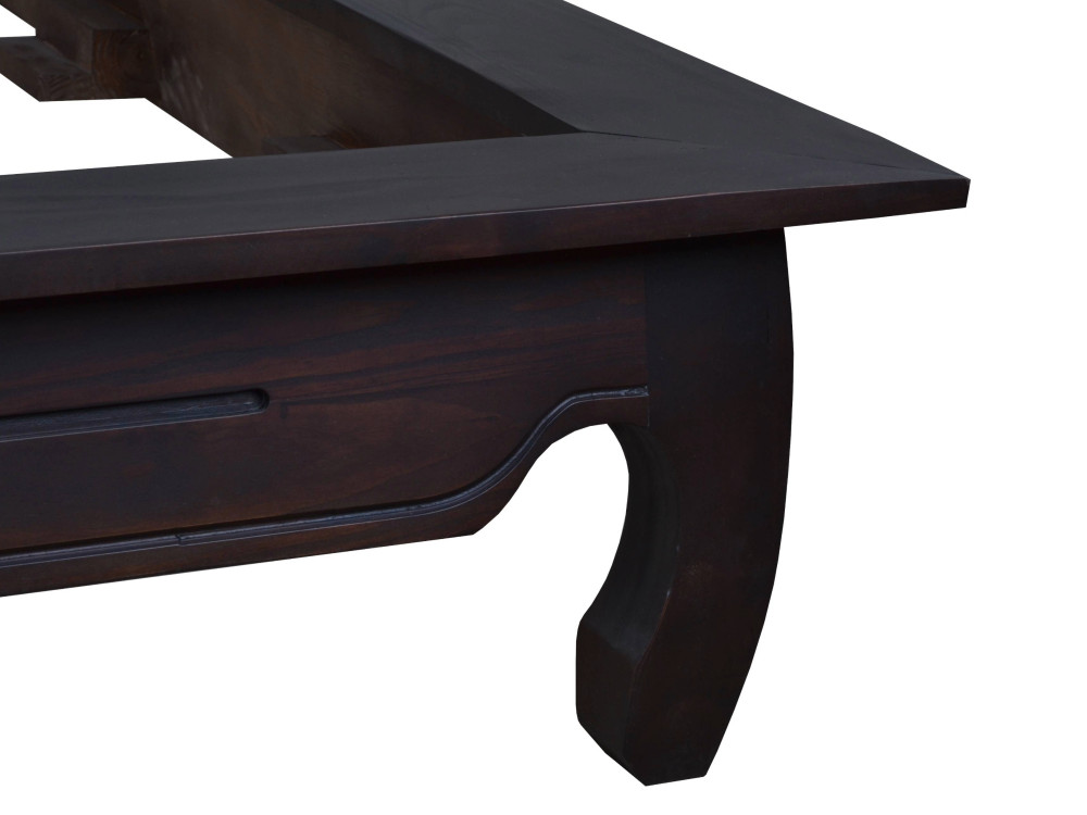 Bett Colombo Kolonialstil Massivholz Pinie Walnuss