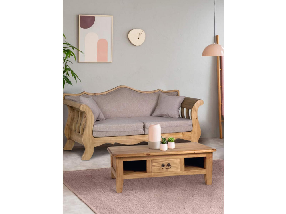 Couchtisch Mexico Möbel Landhaus Pinie Honig