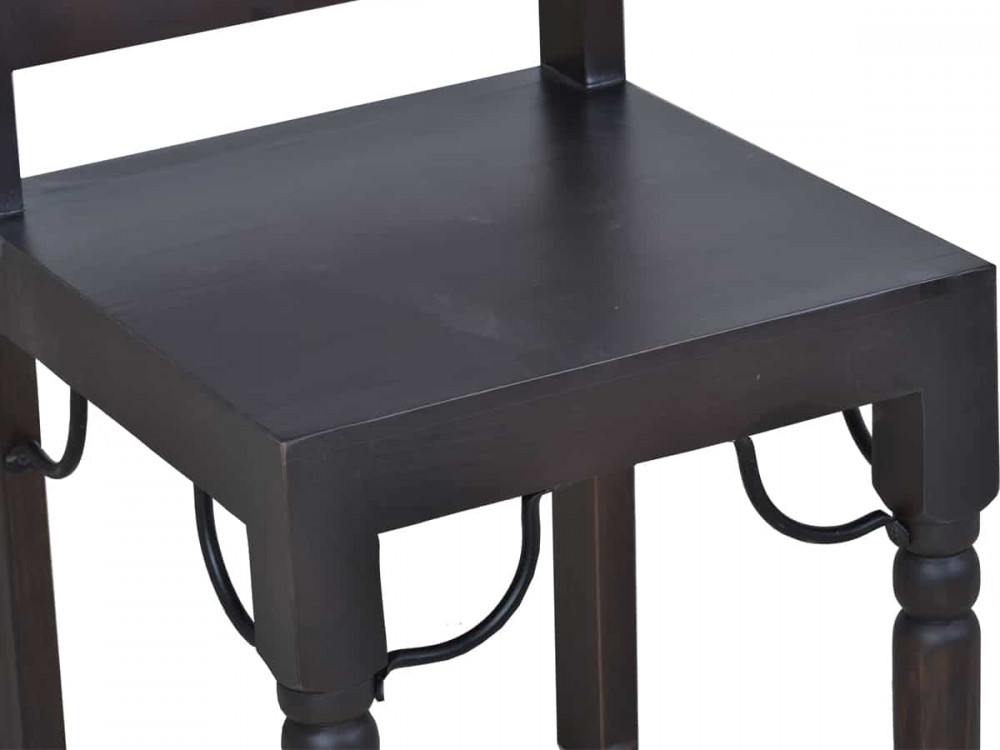 Esszimmerstuhl Colombo Kolonialstil Pinie Walnuss