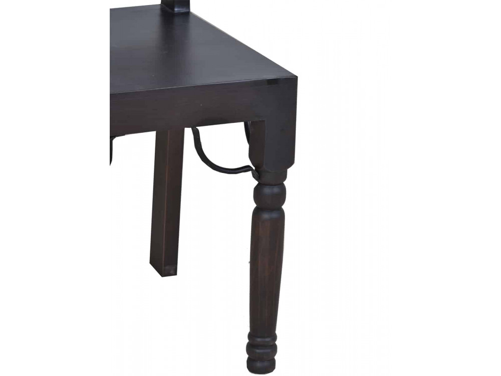 Esszimmerstuhl Colombo Kolonialstil Pinie Walnuss