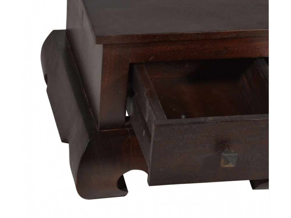 Nachttisch Colombo Kolonialstil Akazie Walnuss