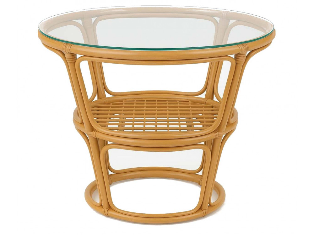 Couchtisch  Landhaus Rattan Honig