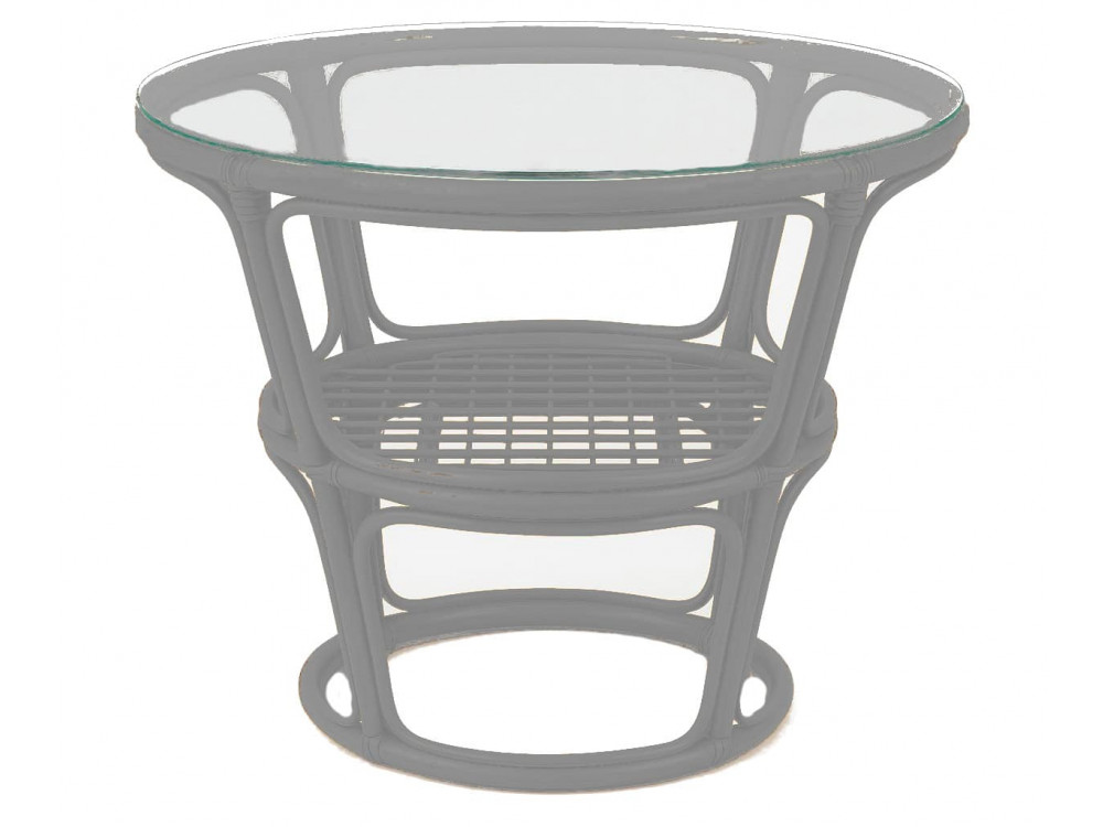 Couchtisch  Landhaus Rattan Weiß