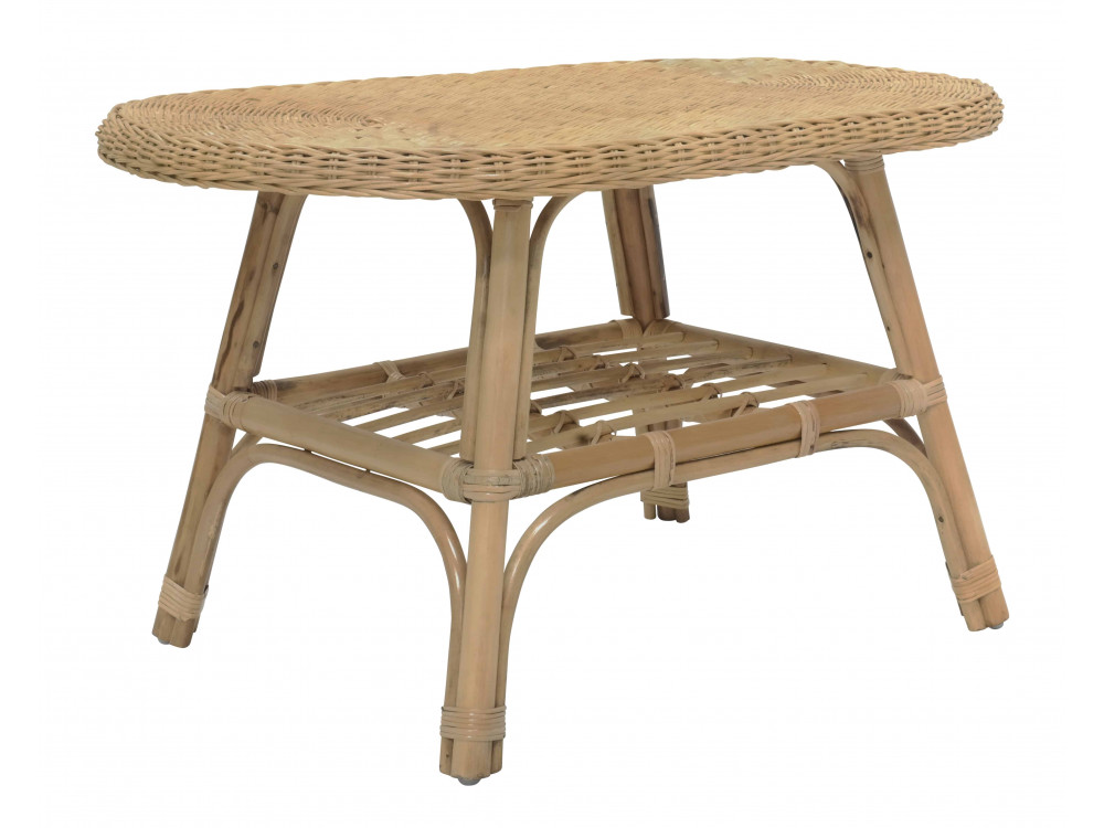 Couchtisch Rattan Modern Honig