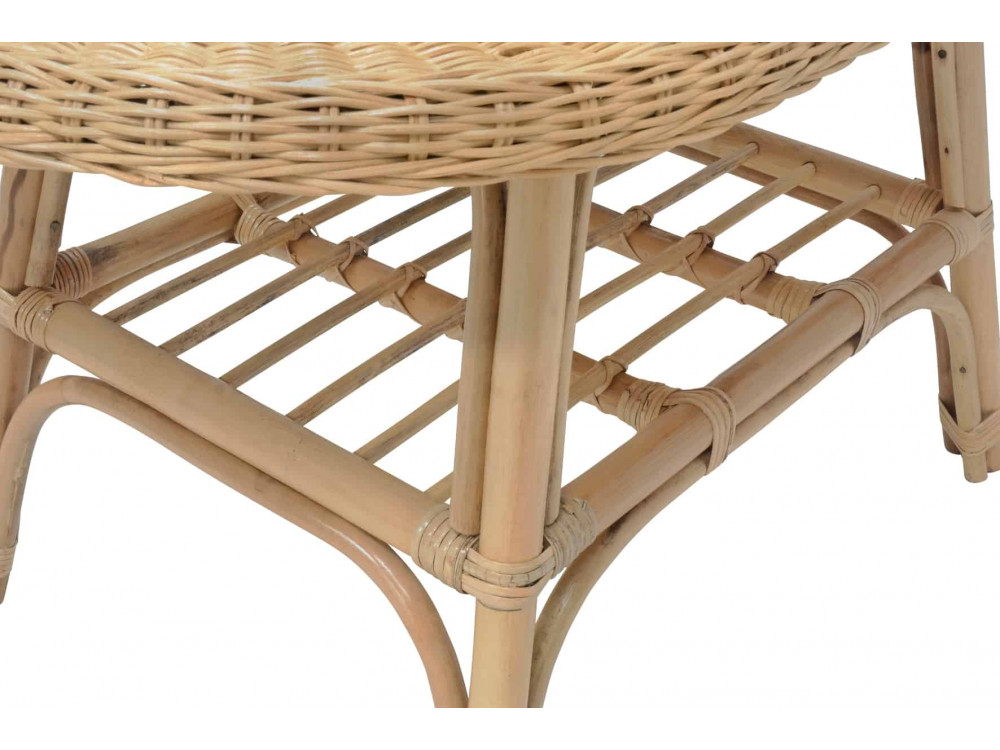 Couchtisch Rattan Modern Honig