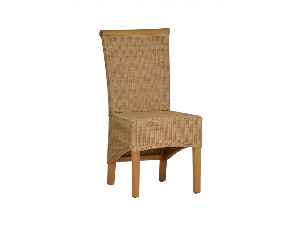 Esszimmerstuhl Rattan Modern Massivholz Rattan Mango Rattan natur