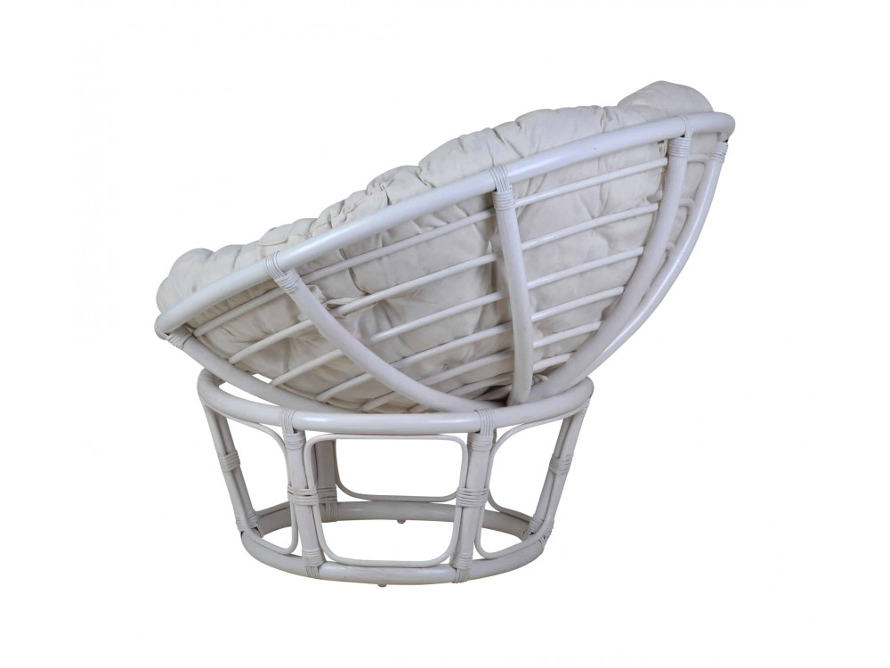 Sessel  Modern Rattan Weiß