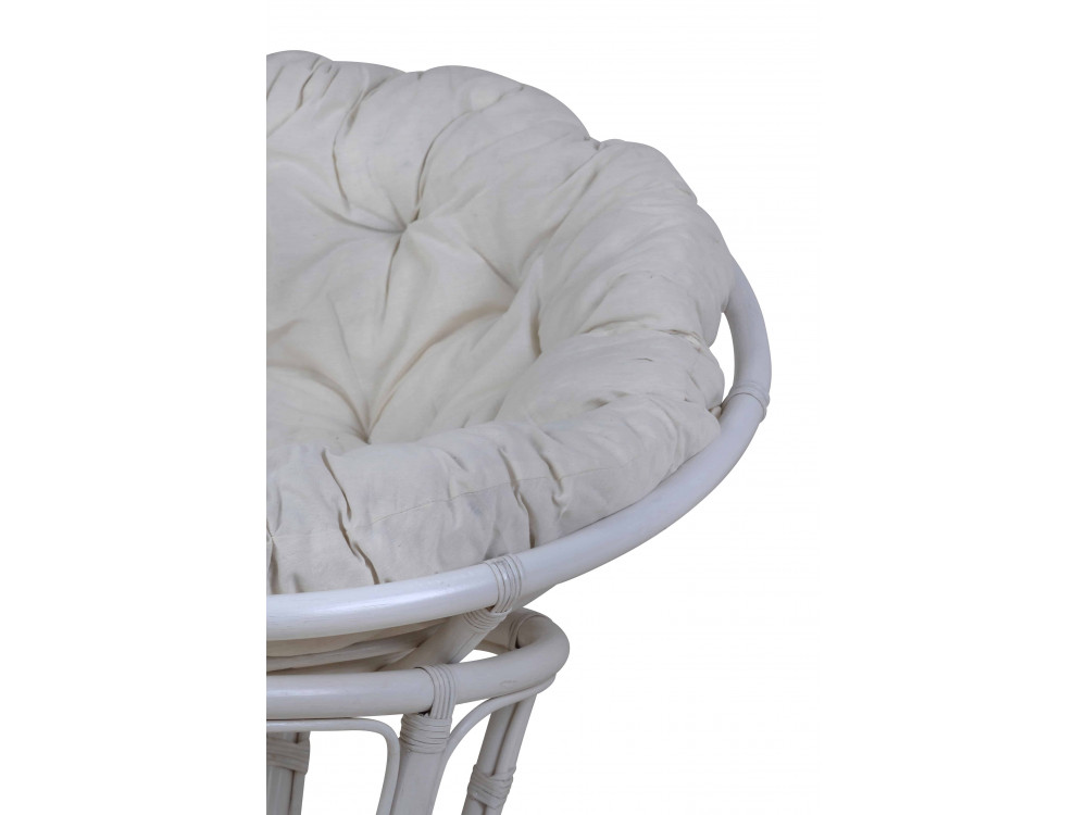 Sessel  Modern Rattan Weiß