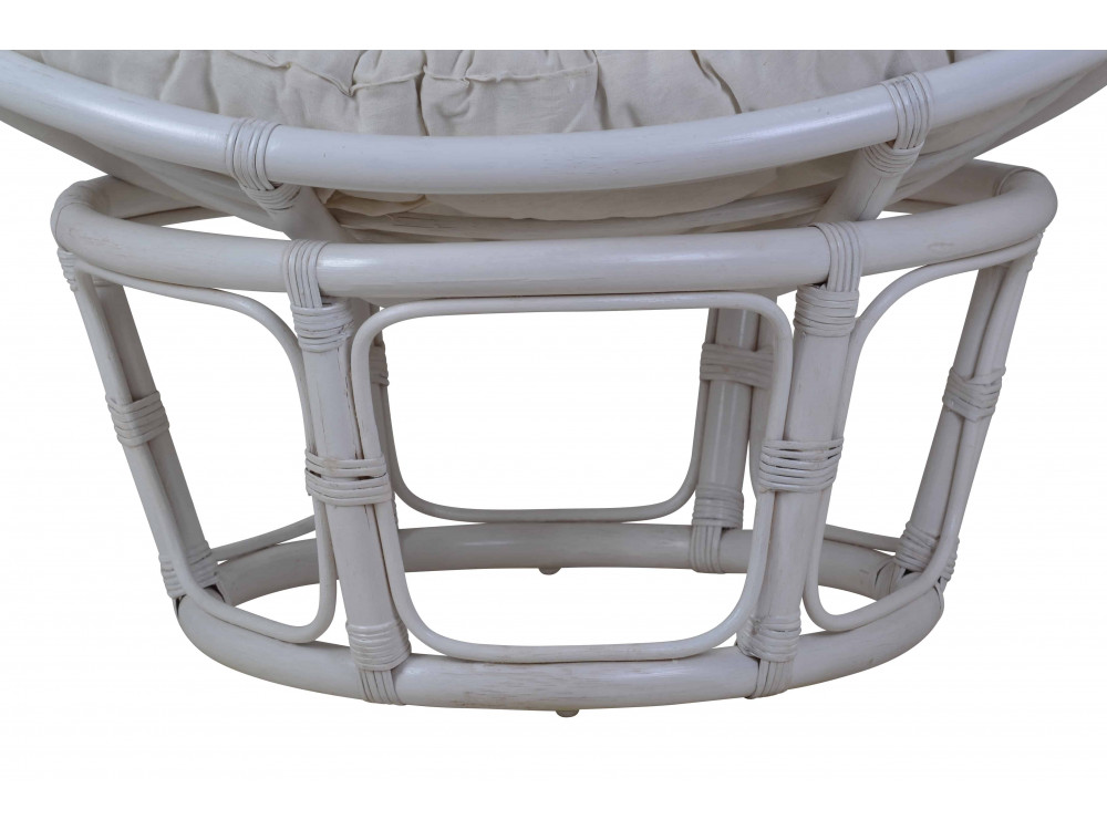 Sessel  Modern Rattan Weiß