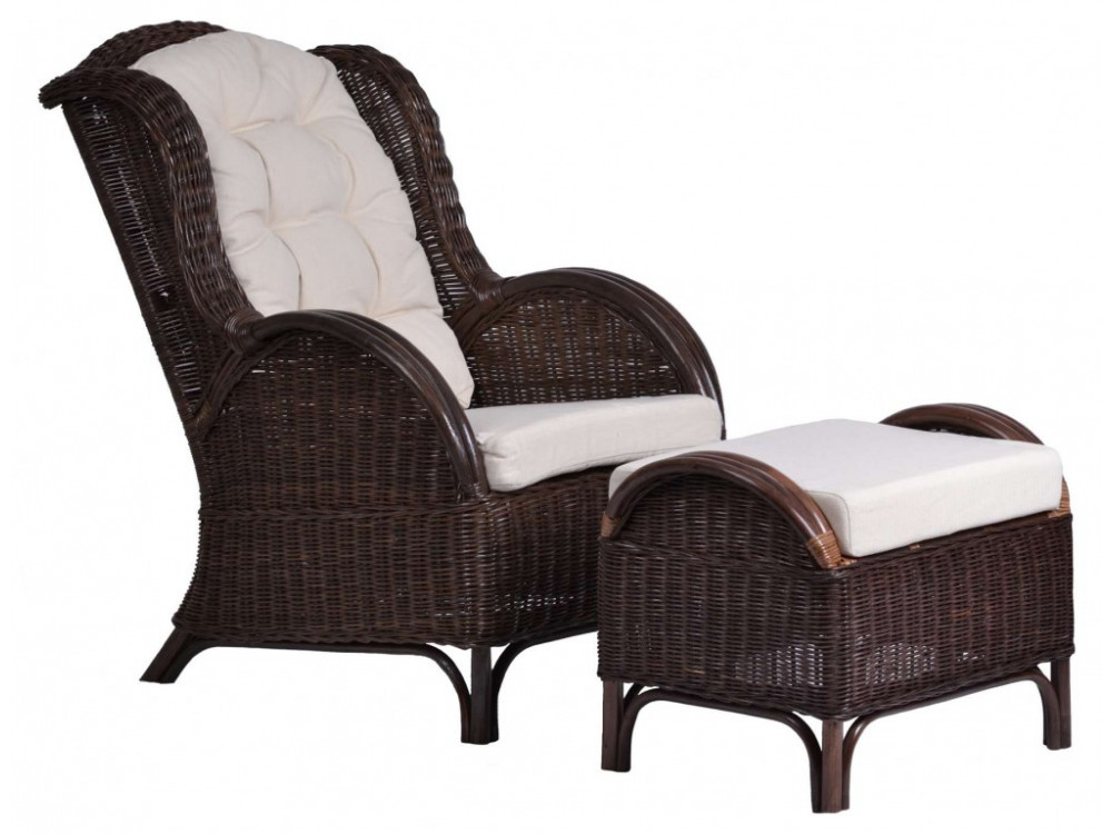 Sitzhocker  Landhaus Mango Braun