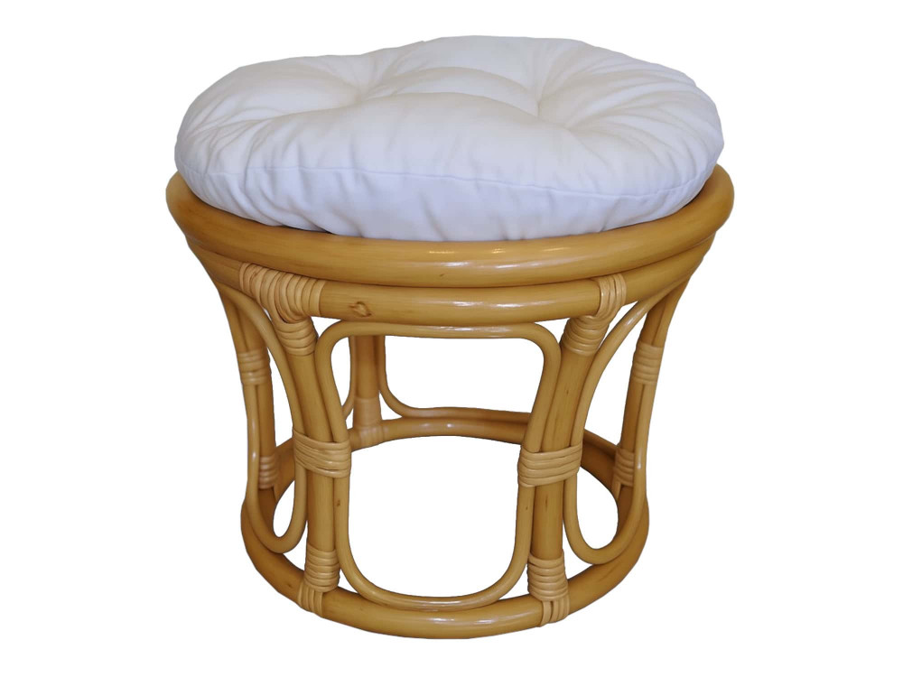 Sitzhocker Rattan Landhaus Honig