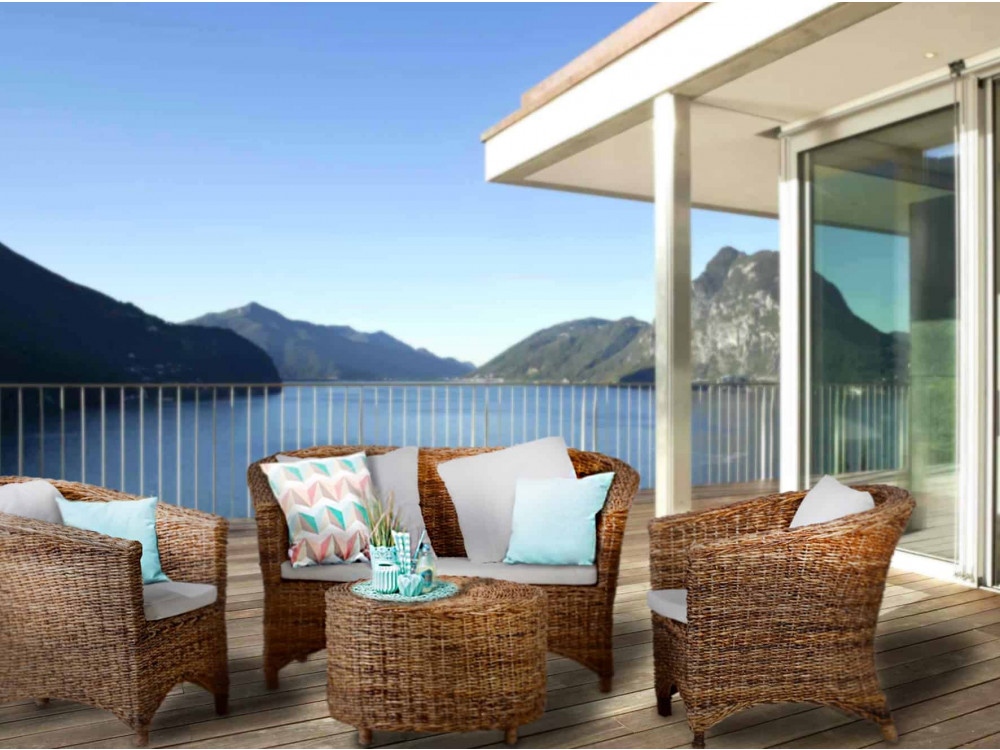 Sofa  Landhaus Braun