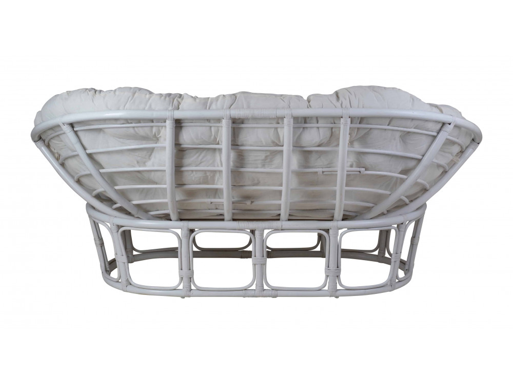 Sofa Rattan Modern Weiß