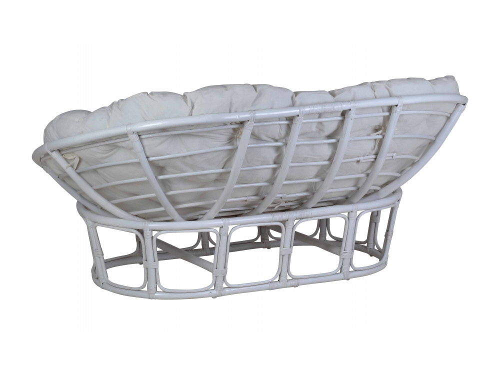 Sofa Rattan Modern Weiß