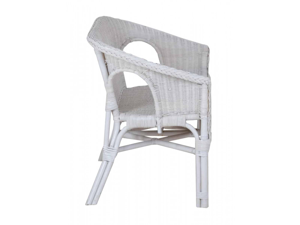 Sofa Rattan Modern Weiß