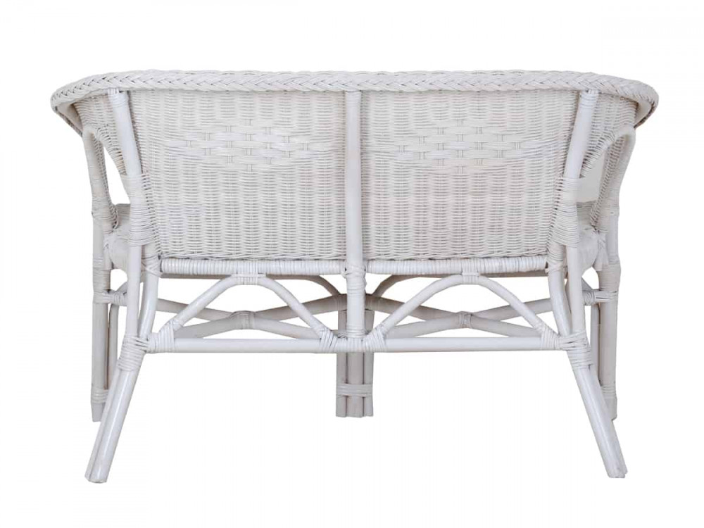 Sofa Rattan Modern Weiß