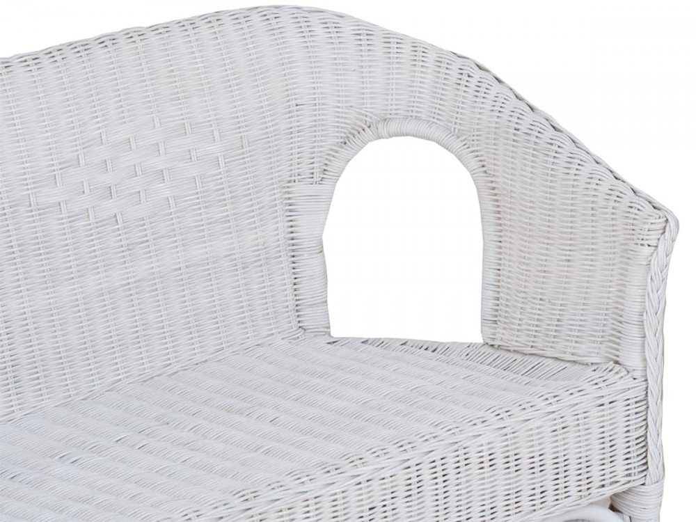 Sofa Rattan Modern Weiß