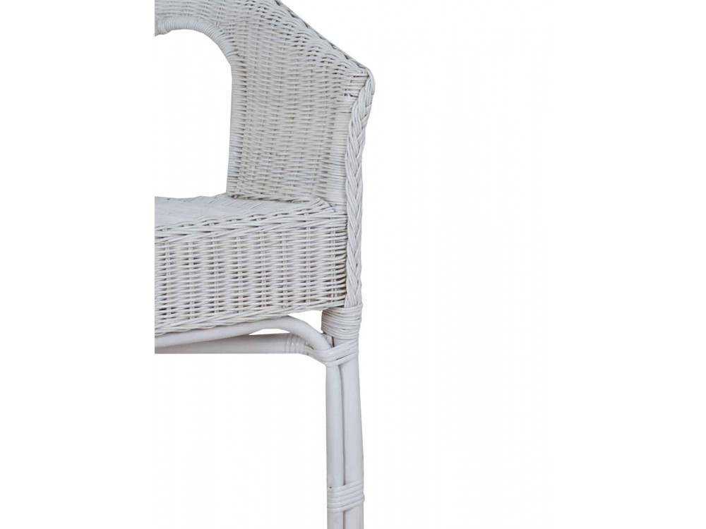 Sofa Rattan Modern Weiß