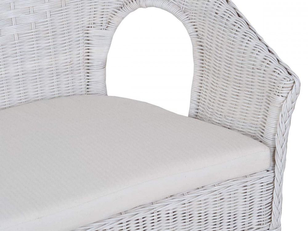 Sofa Rattan Modern Weiß