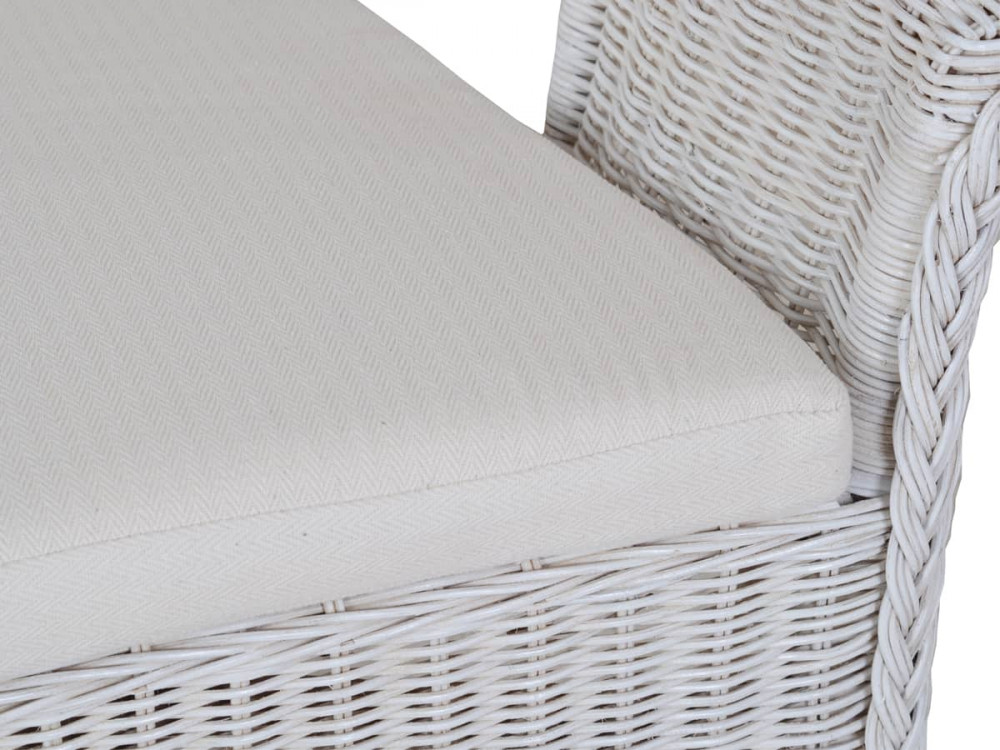 Sofa Rattan Modern Weiß