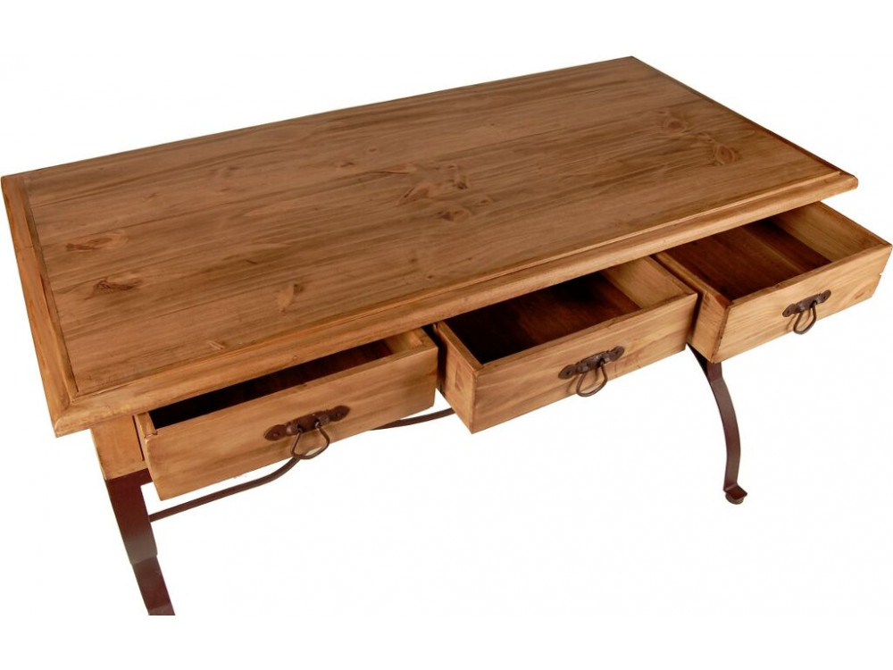 Schreibtisch Mexico Möbel Landhaus Massivholz Pinie Honig