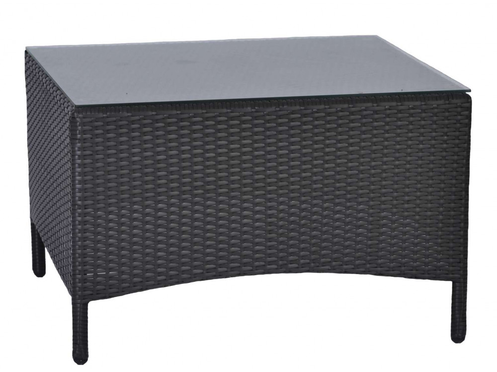 Gartentisch  Gartenmöbel Outdoor Modern 100% Polyester Aluminium Polyrattan Anthrazit