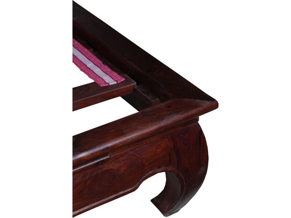 Bett  Kolonialstil Akazie Walnuss