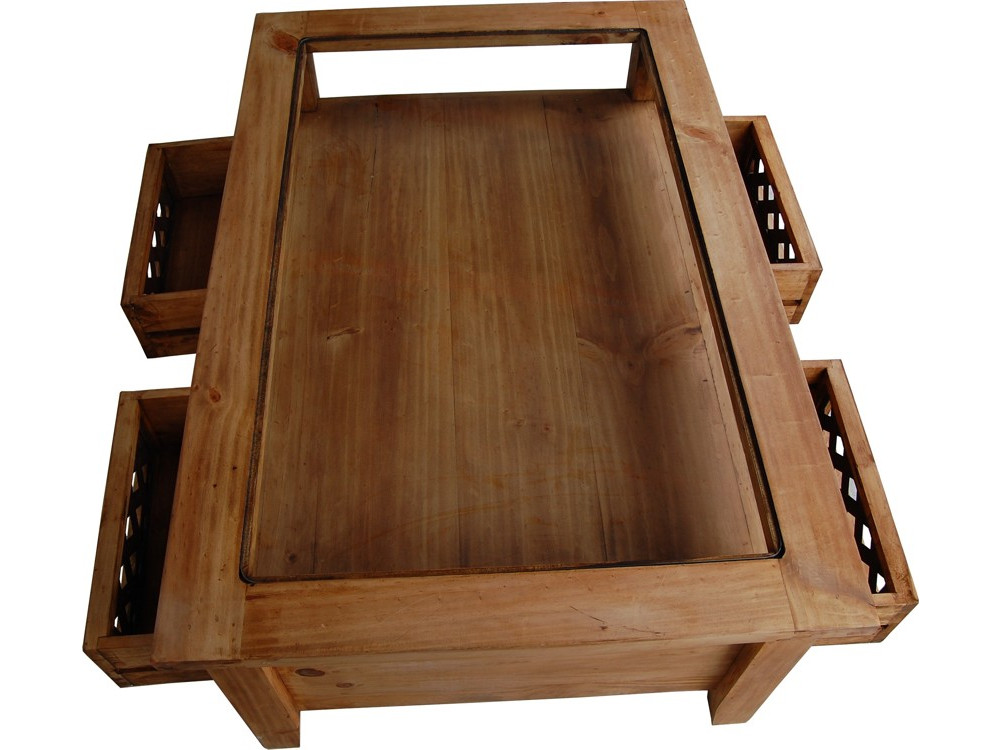 Couchtisch Mexico Möbel Landhaus Pinie Honig