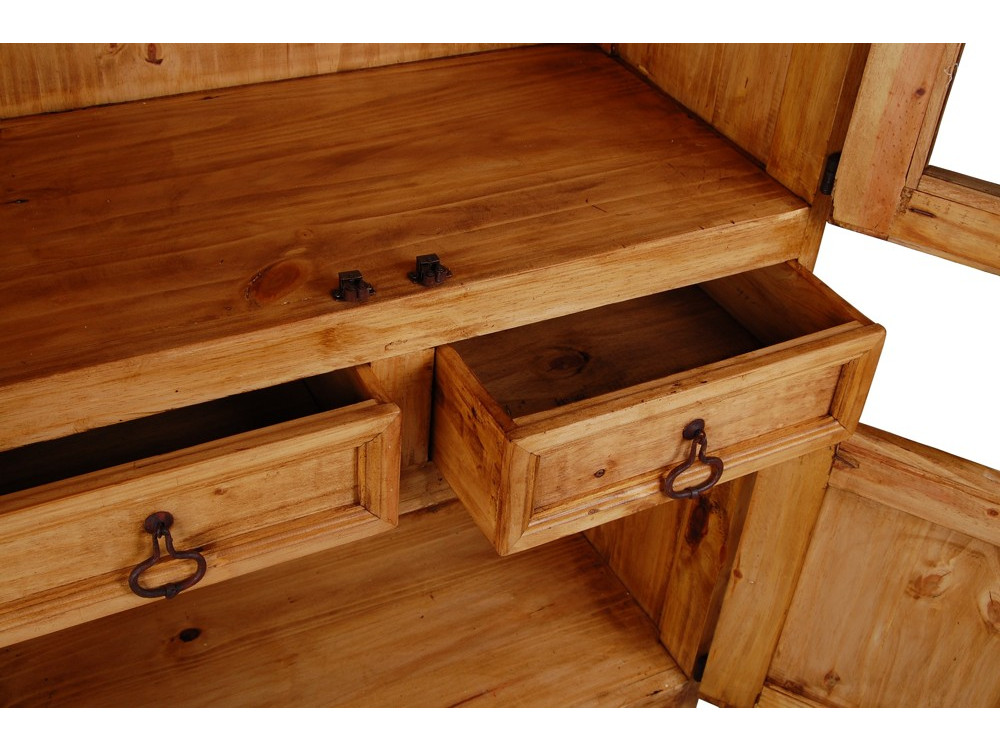 Vitrine Mexico Möbel Landhaus Pinie Honig