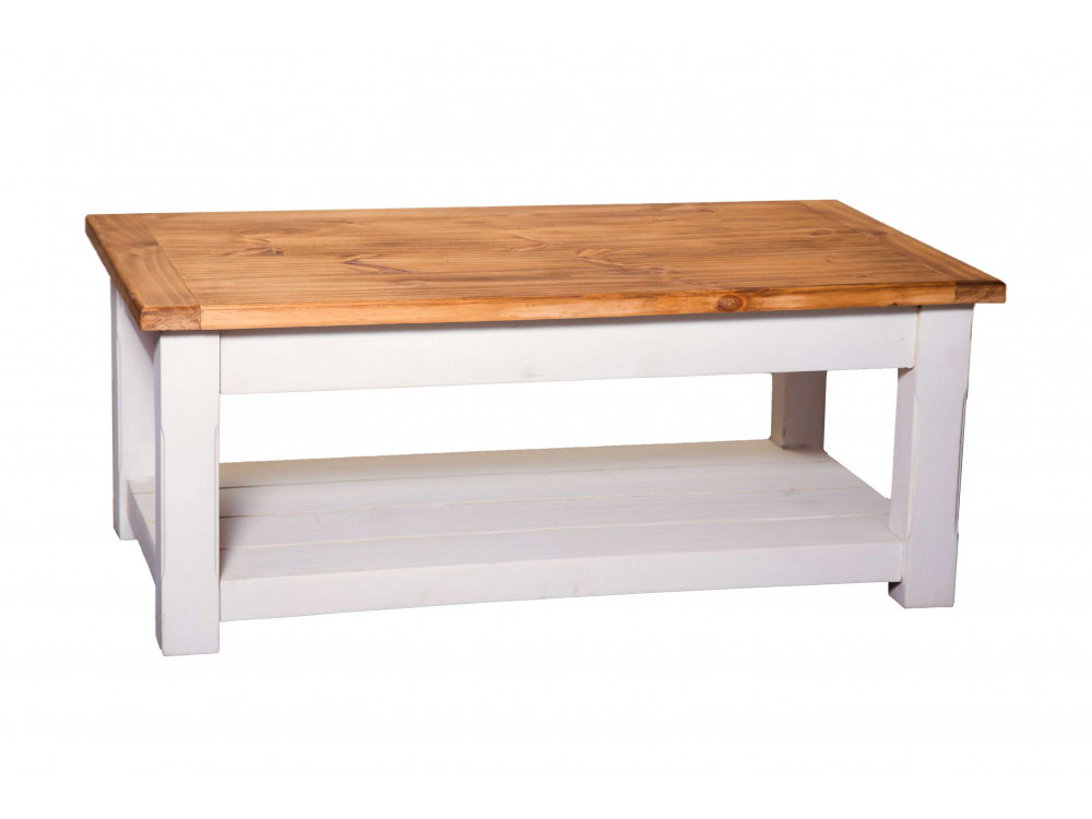 Couchtisch Mexico Möbel Landhaus Pinie Weiß