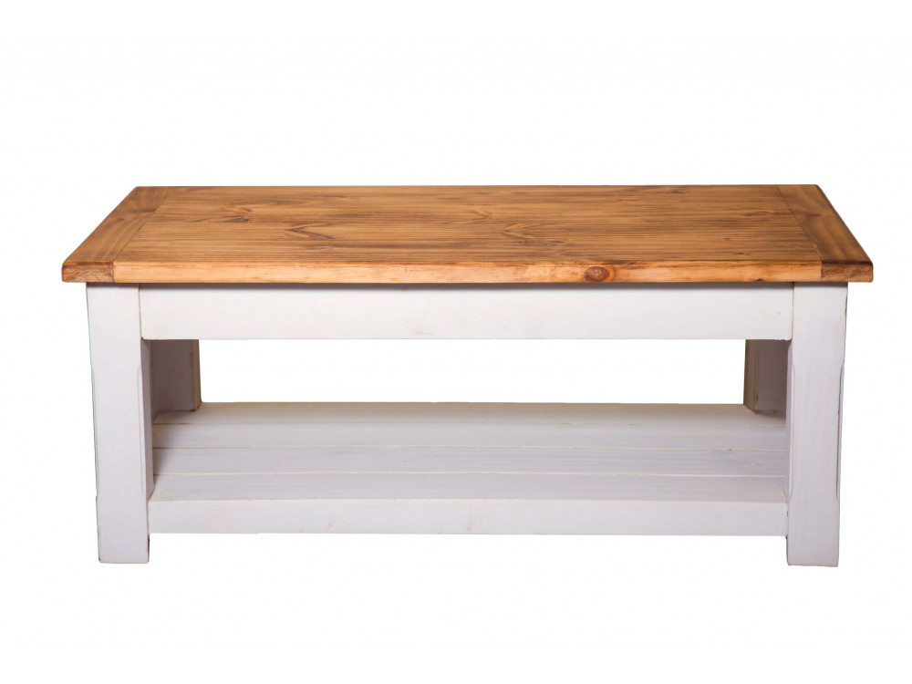 Couchtisch Mexico Möbel Landhaus Pinie Weiß