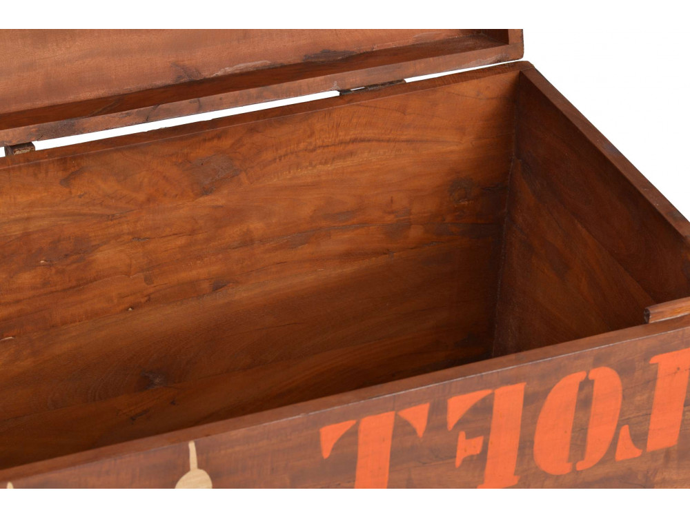 Kiste  Modern Recycletes Holz Haselnuss