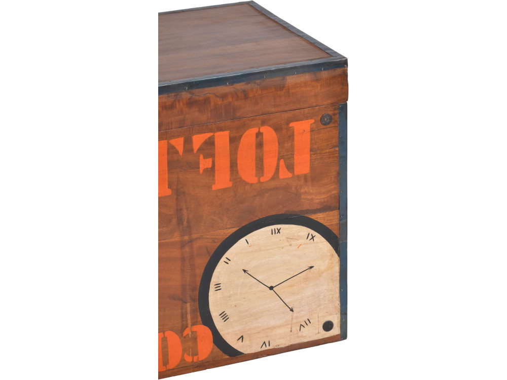 Kiste  Modern Recycletes Holz Haselnuss