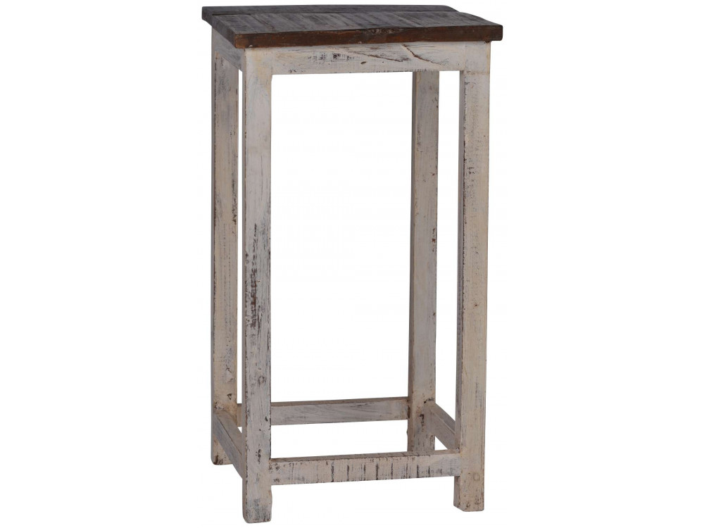 Barhocker  Modern Recycletes Holz Weiß