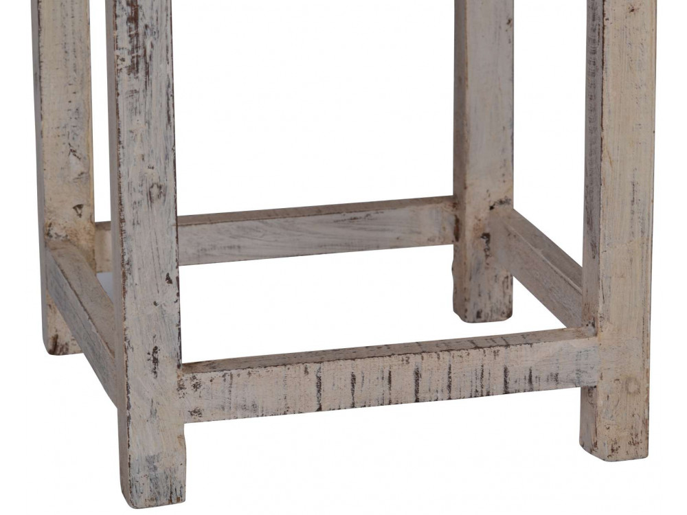 Barhocker  Modern Recycletes Holz Weiß