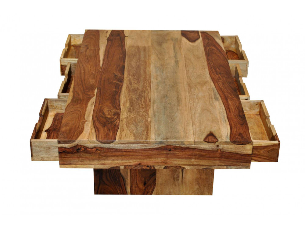 Couchtisch Khatu Modern Sheesham Sheesham natur