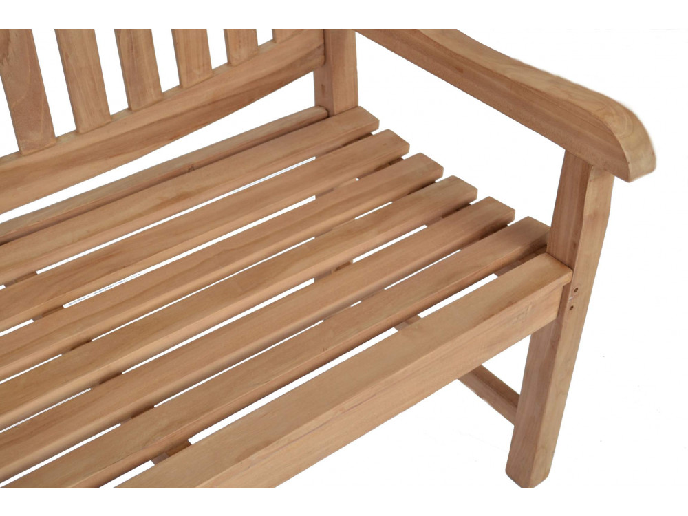 Gartenbank  Gartenmöbel Outdoor Modern Teak Honig