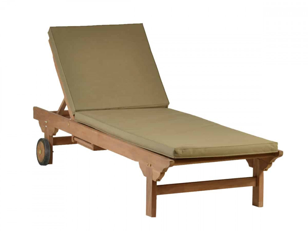 Gartenliege  Gartenmöbel Outdoor Modern Massivholz Teak Honig