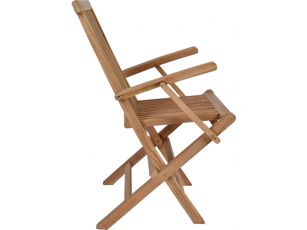 Gartenstuhl  Gartenmöbel Outdoor Modern Teak Honig