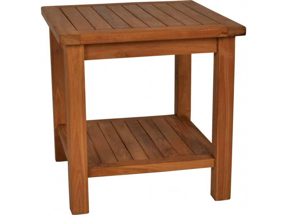 Gartentisch  Gartenmöbel Outdoor Modern Massivholz Teak Honig